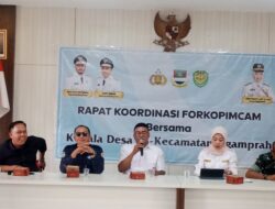 Rapat Koordinasi Forkopimcam Bersama Kepala Desa Se-Kecamatam Ngamprah Dalam Rangka Hari Jadi Kabupaten Bandung Barat ke 18