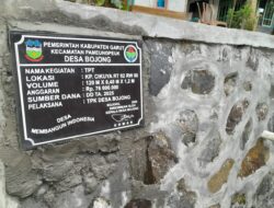 Desa Bojong Kaler Kecamatan Pameungpeuk Laksanakan Pembangunan Dengan Transparan