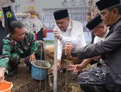 Wakil Bupati Tasikmalaya,hadiri Peletakan Batu Pertama GDI Leuwisari